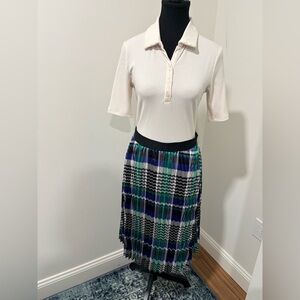 Karl Lagerfeld Multicolor Pleated Midi Skirt size xs